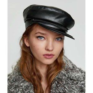 Zara Leather Hat